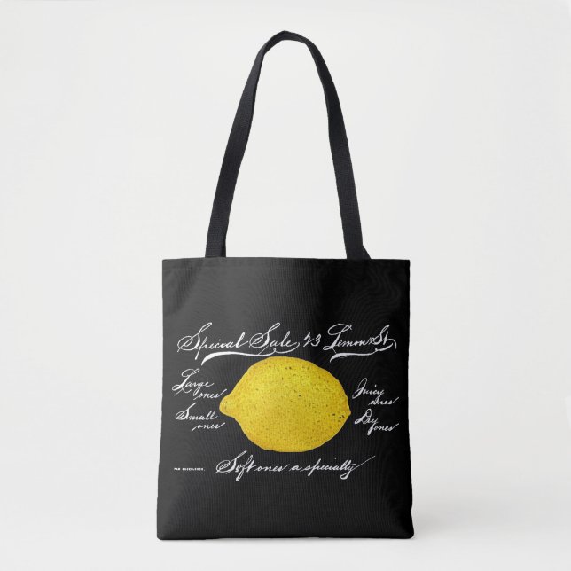 Antique Advertisment Lemons Tote Bag (Front)