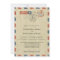 Antique Airmail Wedding Invitation