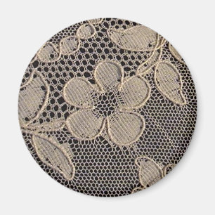 Antique Alencon Lace Magnet