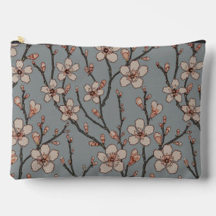 Antique Almond Blossom Art Nouveau Pattern Accessory Pouch