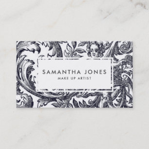Antique Angel Cherub Make Up Artist Business Card
