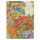 Antique Annuals Flower Tissue Paper