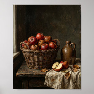 Antique Apple Harvest Kitchen Still Life II Poster