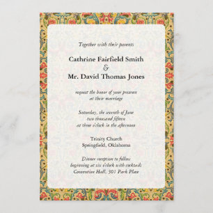 Antique Arabesque Wedding Invitations