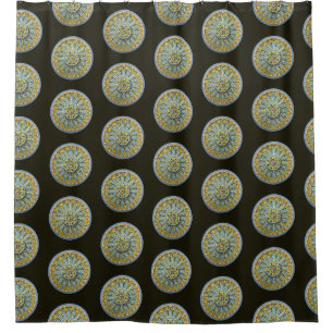 Antique Architectural Rosette No. 2 Shower Curtain