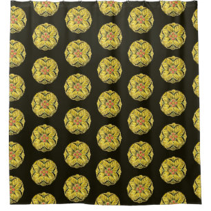 Antique Architectural Rosette No. 3 Shower Curtain