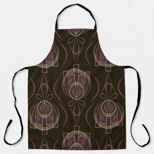 Antique Art Deco Geometric Ornament Apron