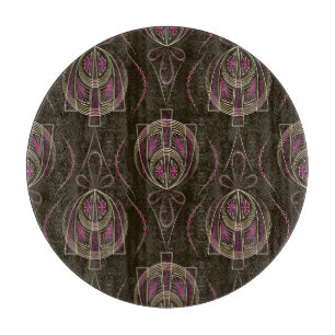 Antique Art Deco Geometric Ornament Cutting Board