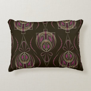 Antique Art Deco Geometric Ornament Decorative Cushion