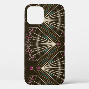 Antique art deco, geometric pattern iPhone 12 case