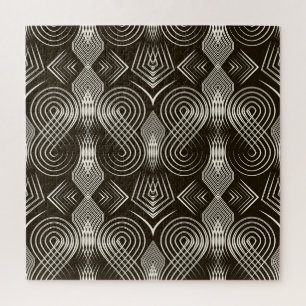 Antique Art Deco Seamless Ornament Jigsaw Puzzle