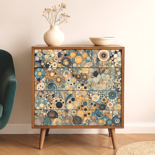 Antique Art Nouveau Style Fine Art Floral Painting Tissue Paper (Creator Uploaded)