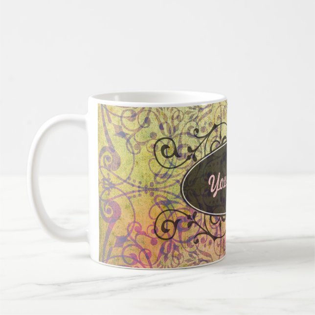 Antique ARTs Ornament Pattern for your Design Coffee Mug (Left)