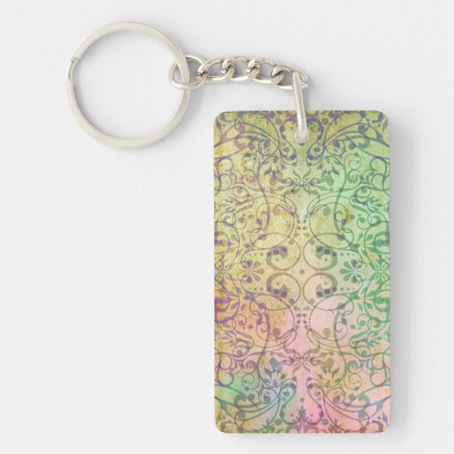 Antique ARTs Ornament Pattern for your Design Key Ring (Front)
