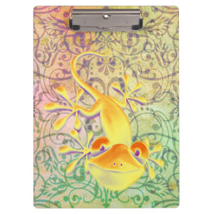 Antique ARTs Ornament Pattern + Smiling Gecko Clipboard