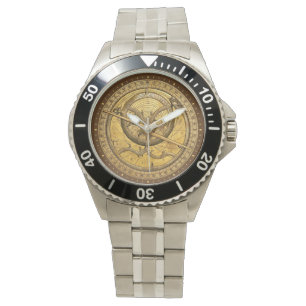 Antique Astrolabe Classic Stainless Steel Watch