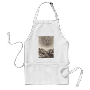 Antique Astronomy Sky with Sun by Allain Mallet Standard Apron