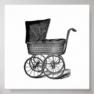 Antique Baby Carriage poster