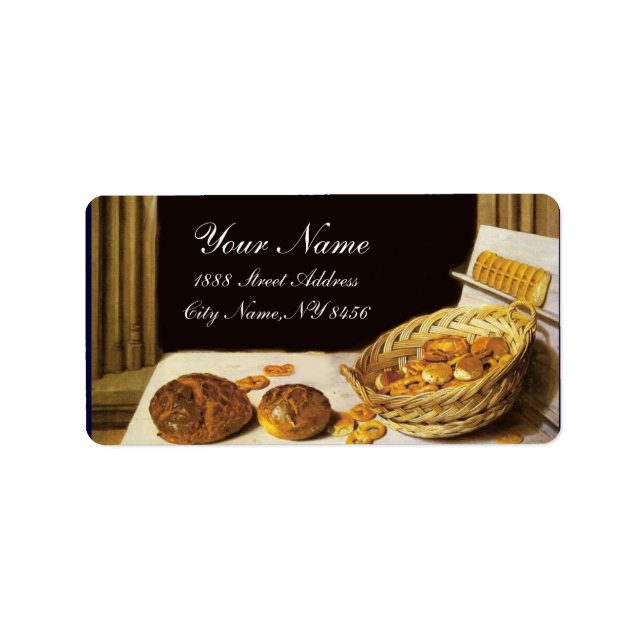 ANTIQUE  BAKER BAKERY BREAD SHOP LABEL (Front)