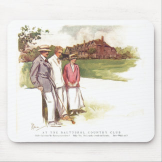 Antique Baltusrol Country Club Cartoon Mouse Pad