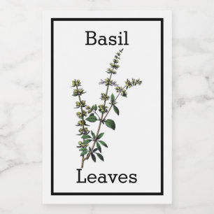 Antique Basil Label