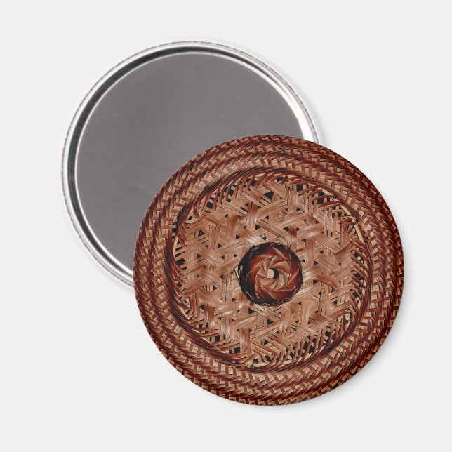 Antique Basket Lid Weave Magnet (Front/Back)