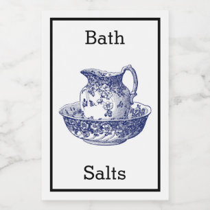 Antique Bath Salts Label