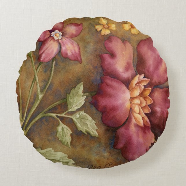 Antique Beauties II Round Cushion (Front)