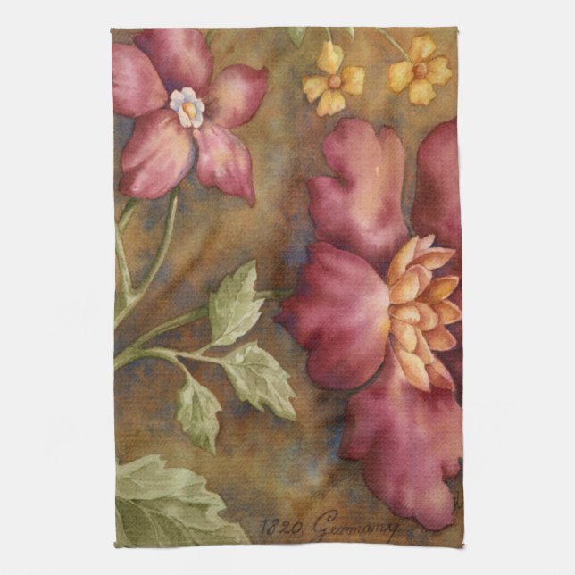 Antique Beauties II Tea Towel (Vertical)