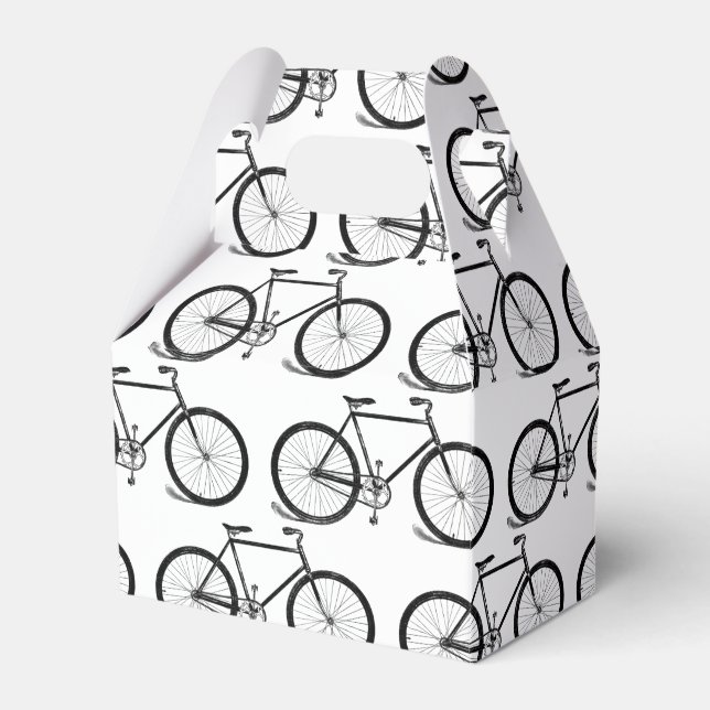 Antique Bicycles Bike Art CUSTOM BACKGROUND COLOR Favour Box (Front Side)