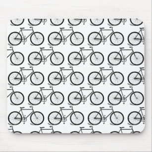 Antique Bicycles Bike Art CUSTOM BACKGROUND COLOR Mouse Pad