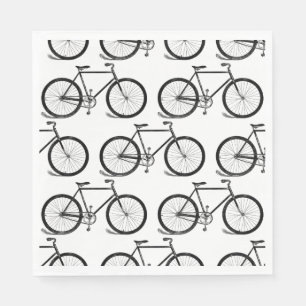 Antique Bicycles Vintage Bike Art CUSTOM BG COLOR Napkin