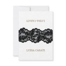 Antique Black Lace Wedding Collection: Place Cards