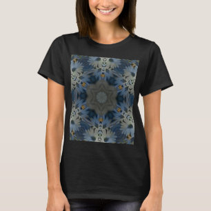Antique Blue Daisy Floral T-Shirt