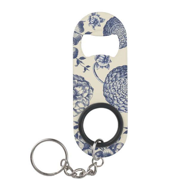 Antique Blue Flower Print Floral (Front)