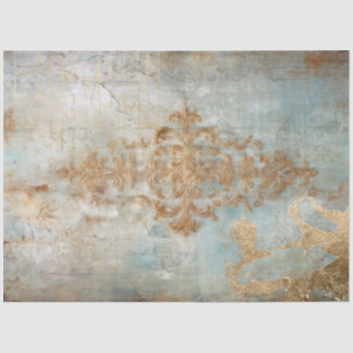 Antique Blue Romance Design Series 7 Tissue Paper