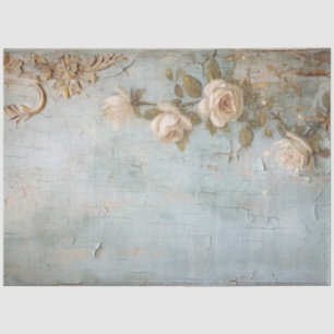 Antique Blue Romance Design Series 9 Tissue Paper