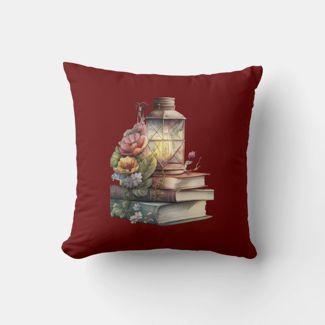 Antique Book Aesthetic Cushion (Front)
