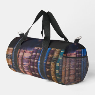 Antique book Bindings Books Duffle Bag