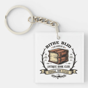 Antique Book Club Key Ring