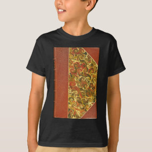 Antique Book Cover, Ornate Swirl Pattern T-Shirt