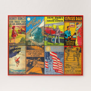 ANTIQUE BOOK COVERS  JIGSAW PUZZLE