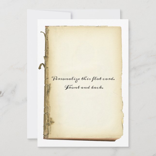 Antique Book Pages Stained Old-fashioned Parchment (Front)