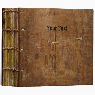 Antique Book with "Wooden" Cover Binder