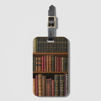 Antique Books Book Lover Luggage Tag