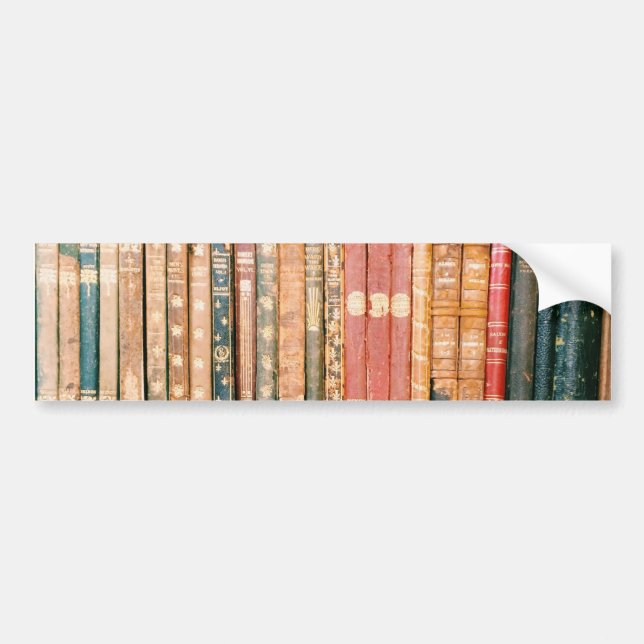 Antique Books Bumper Sticker (Front)