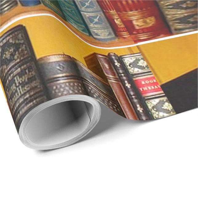 Antique Books Wrapping Paper (Roll Corner)
