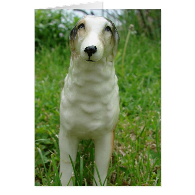 Antique Borzoi Figurine All Occasions (Front)