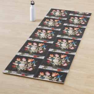 Antique Bosschaert Dutch Tulips and Roses Art Yoga Mat