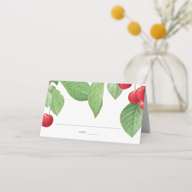 Antique Botany Wedding Place Card (Front)